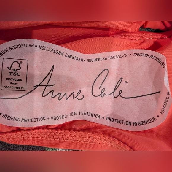 NWT floral Tankini and coral convertible swim bottom Anne Cole size 22W or 24W - Picture 13 of 15